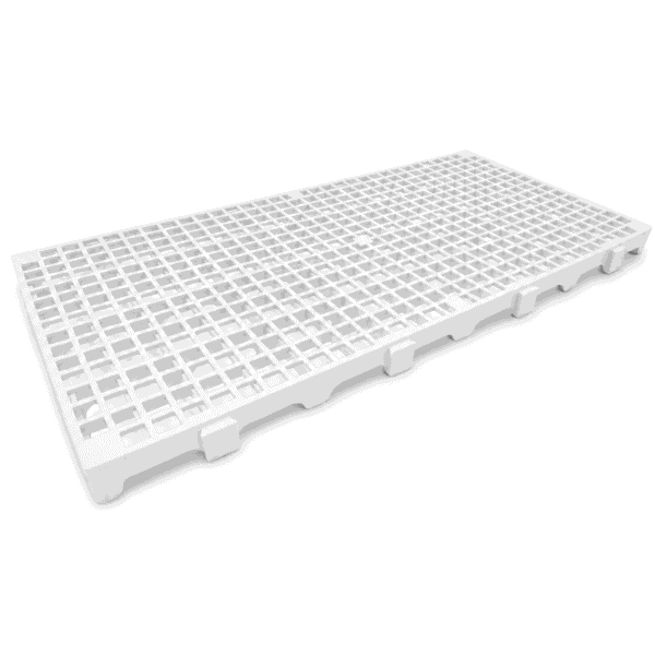 Estrado plástico 50x25x2,5cm branco