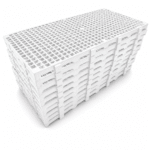 Estrado plástico 50x25x2,5cm branco - Imagem 3