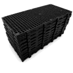 Estrado plástico 50x25x2,5cm preto - Imagem 3