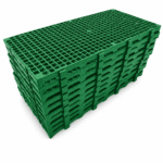 Estrado plástico 50x25x2,5cm verde - Imagem 3