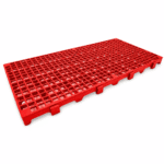 Estrado plástico 50x25x2,5cm vermelho