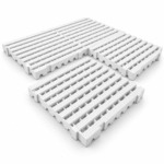 Piso plástico 50x50x5cm branco - Imagem 2