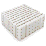 Piso plástico 50x50x5cm natural 100% virgem - Imagem 3