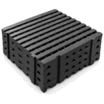 Piso plástico 50x50x5cm preto - Imagem 3