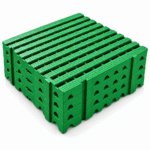 Piso plástico 50x50x5cm verde - Imagem 3
