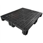 Palete, Piso e Estrado plástico modular 50x60x15cm preto - Imagem 2