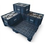 Palete, Piso e Estrado plástico modular 50x60x15cm preto - Imagem 10