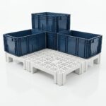 Palete, Piso e Estrado plástico modular 50x60x15cm branco - Imagem 9