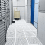 Pallet, Piso e Estrado plástico modular 60x40x3cm cor branco - Imagem 2