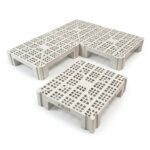 Palete, Piso e Estrado plástico modular 50x60x15cm branco - Imagem 4