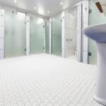 Estrado piso plástico flexível modular antiderrapante 24x24cm cor branco - Imagem 4