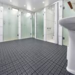 Estrado piso plástico flexível modular antiderrapante 24x24cm cor cinza - Imagem 3