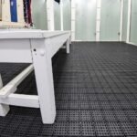 Estrado piso plástico flexível modular antiderrapante 24x24cm cor preto - Imagem 3