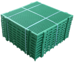 Piso plástico 50x50x3cm verde - ABelt - Imagem 3
