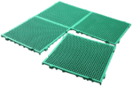 Piso plástico 50x50x3cm verde - ABelt - Imagem 2