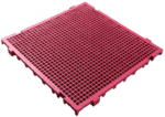 Piso plástico 50x50x3cm vermelho - ABelt
