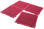 Piso plástico 50x50x3cm vermelho - ABelt - Imagem 2