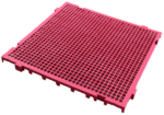 Piso plástico 50x50x3cm vermelho - ABelt - Imagem 5